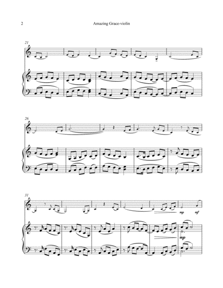 Violin - "Amazing Grace" Theme and variations image number null