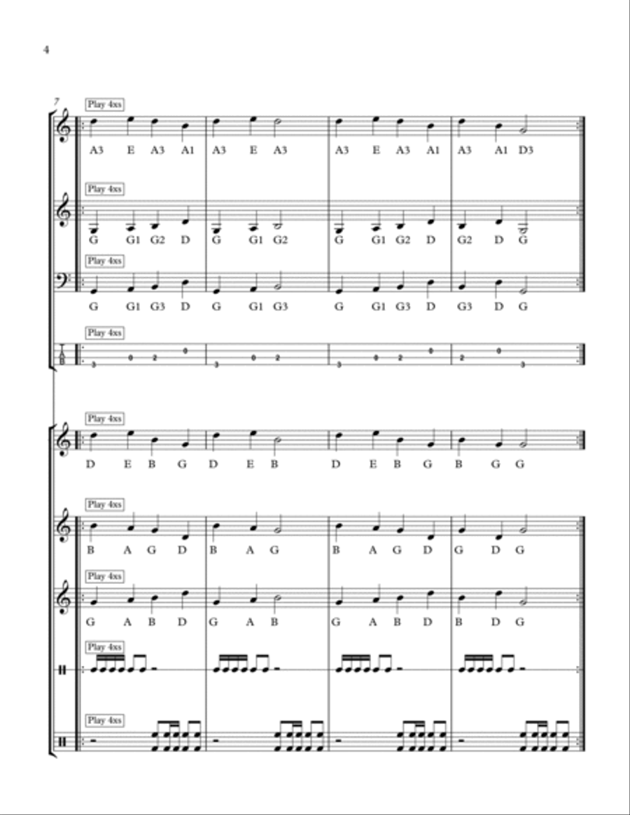 Strings & Percussion #1 Percussion Ensemble scores gallery preview page 4