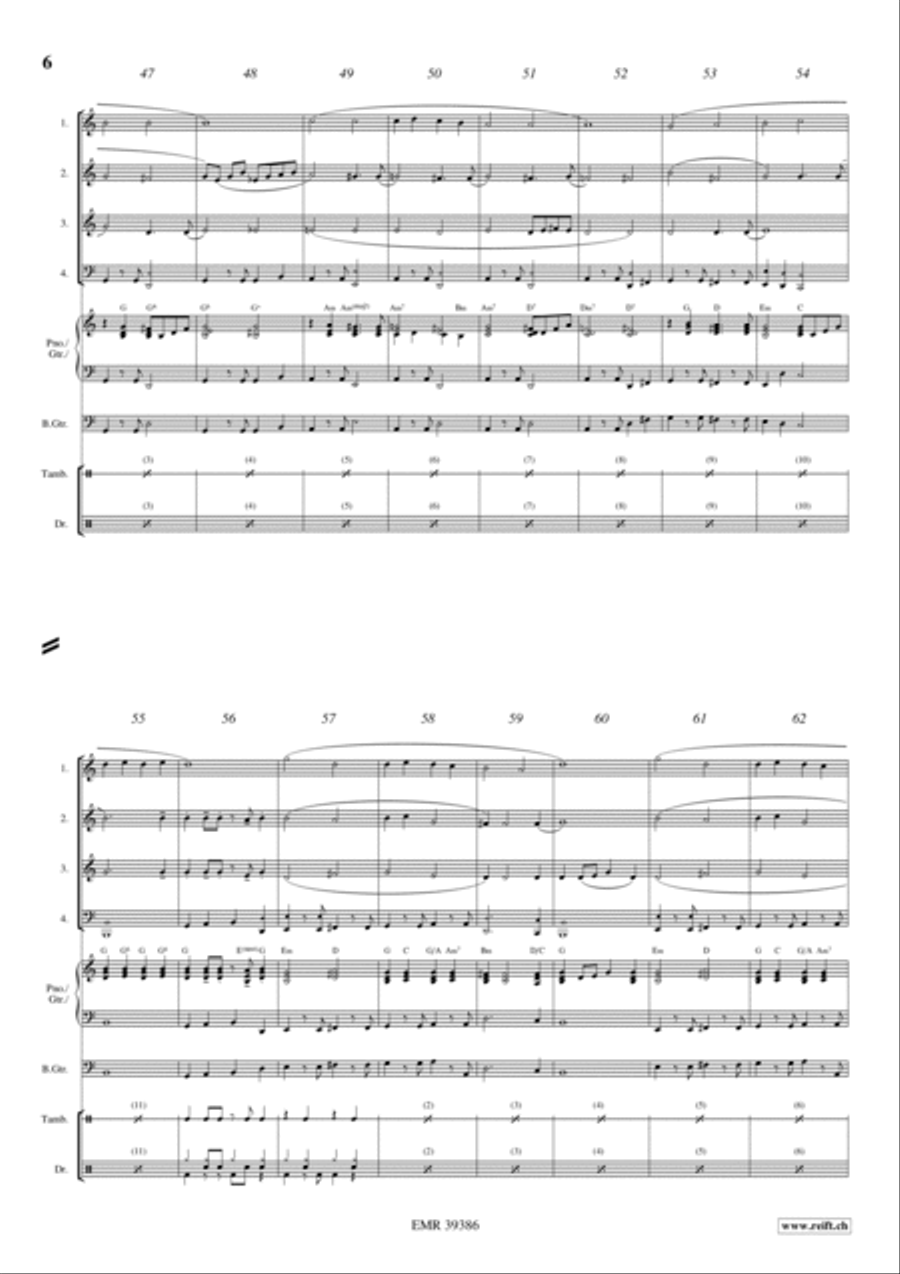 Let's Be Merry Woodwind Quartet scores gallery preview page 5