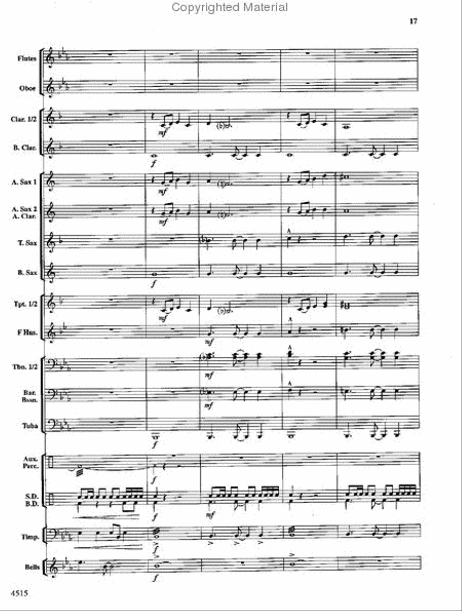 Lincoln Celebration Concert Band scores gallery preview page 18