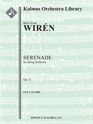 Book cover for Serenade, Op. 11