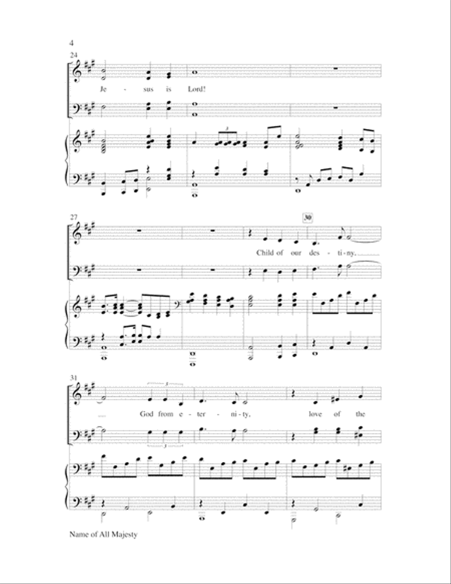 Name of All Majesty Name of All Majesty Choir scores gallery preview page 4