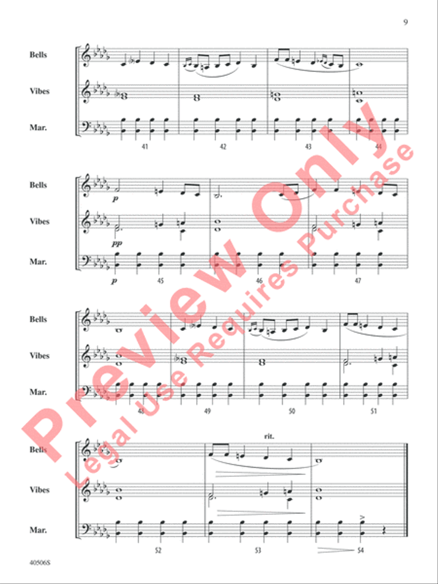 Classic Mallet Trios -- Tchaikovsky Small Ensemble scores gallery preview page 10