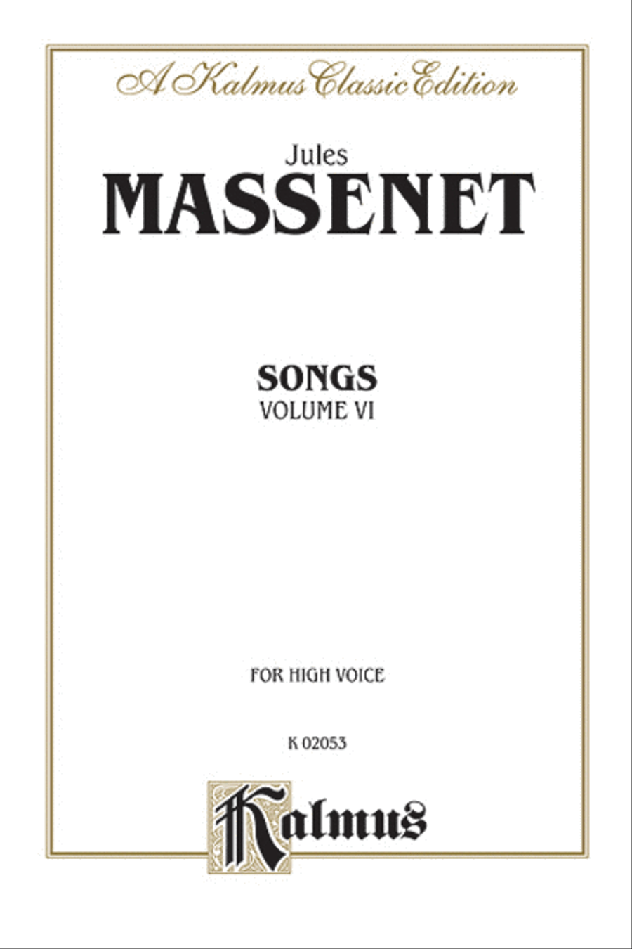 Songs, Volume 6 Songs, Volume 6 Voice scores gallery preview page 1