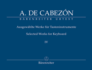 Book cover for Ausgewahlte Werke fur Tasteninstrumente, Band IV