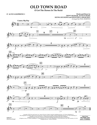 Book cover for Old Town Road (arr. Paul Murtha) - Eb Alto Saxophone 1