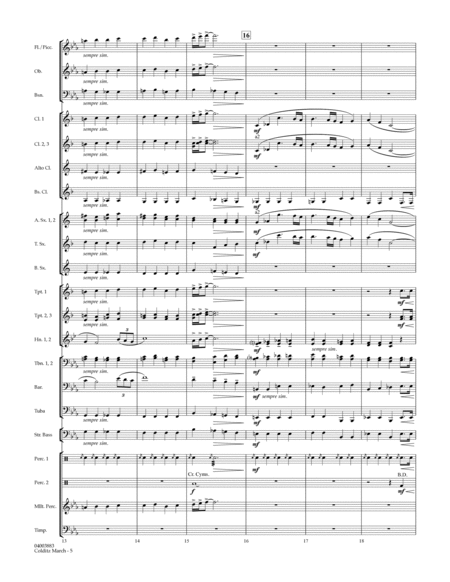 Colditz March (arr. Philip Sparke) - Conductor Score (Full Score)