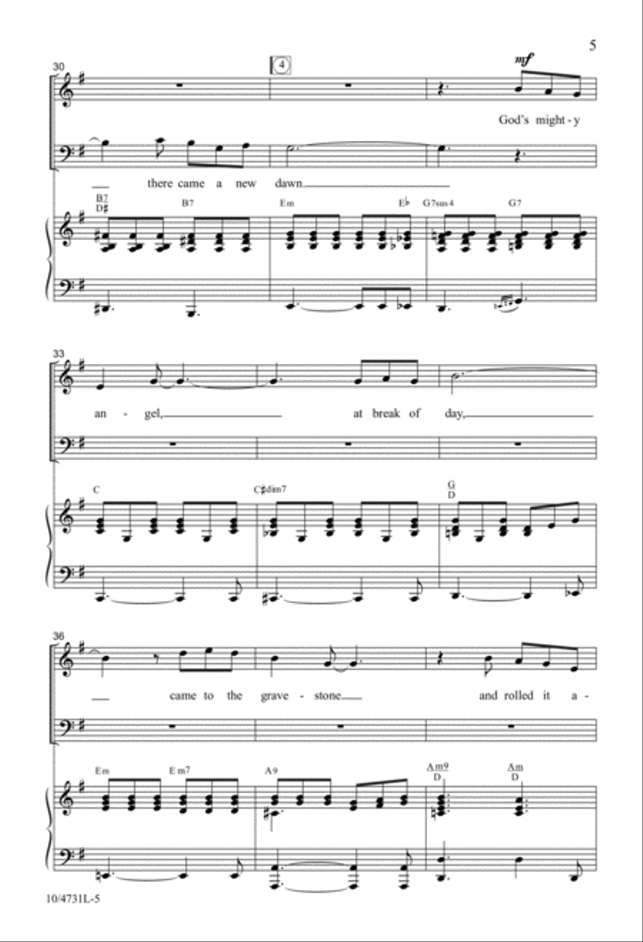 Hallelujah! Resurrection Day! 3-Part scores gallery preview page 5