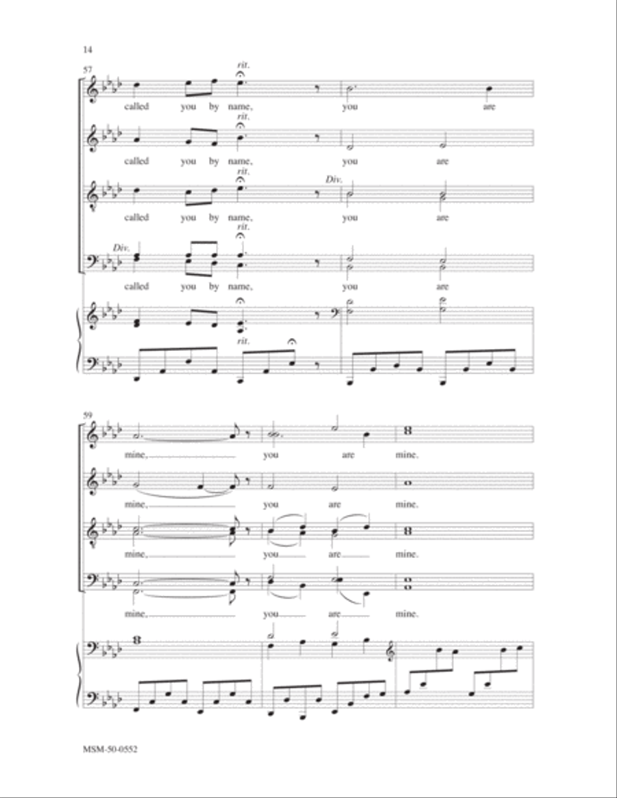 When You Pass Through The Waters Divisi scores gallery preview page 7