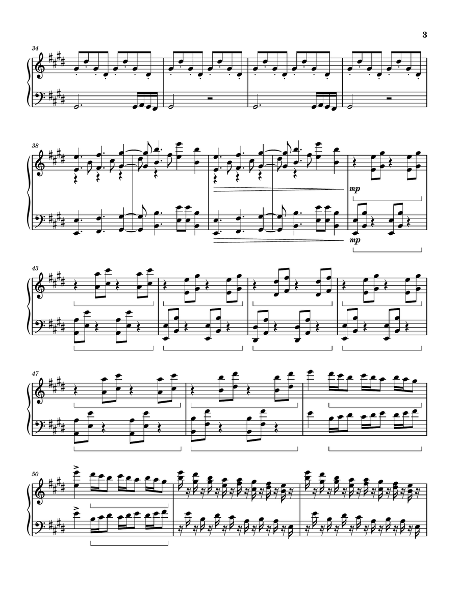 Piano Sonata No. 1 in E Major, Op. 15 Piano Solo scores gallery preview page 3