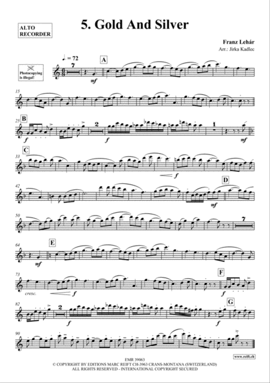 12 Greatest Dance Party Hits Alto Recorder scores gallery preview page 6
