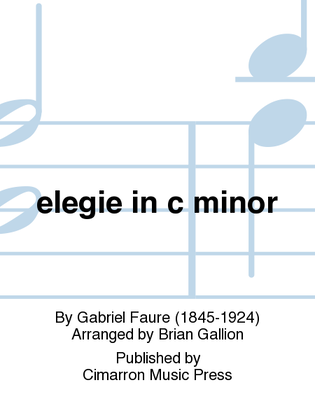 Book cover for Elegie in c minor