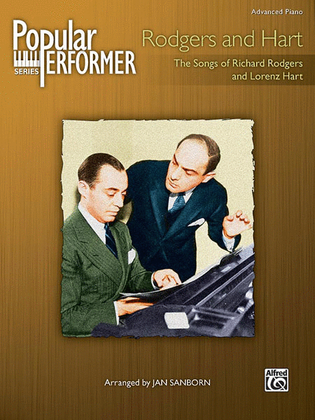 Book cover for Popular Performer -- Rodgers and Hart