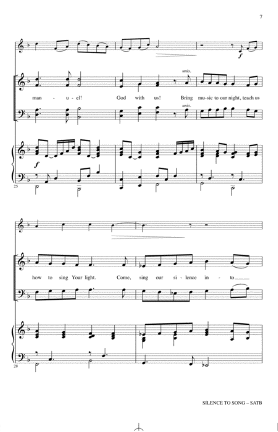 Silence To Song Choir scores gallery preview page 6