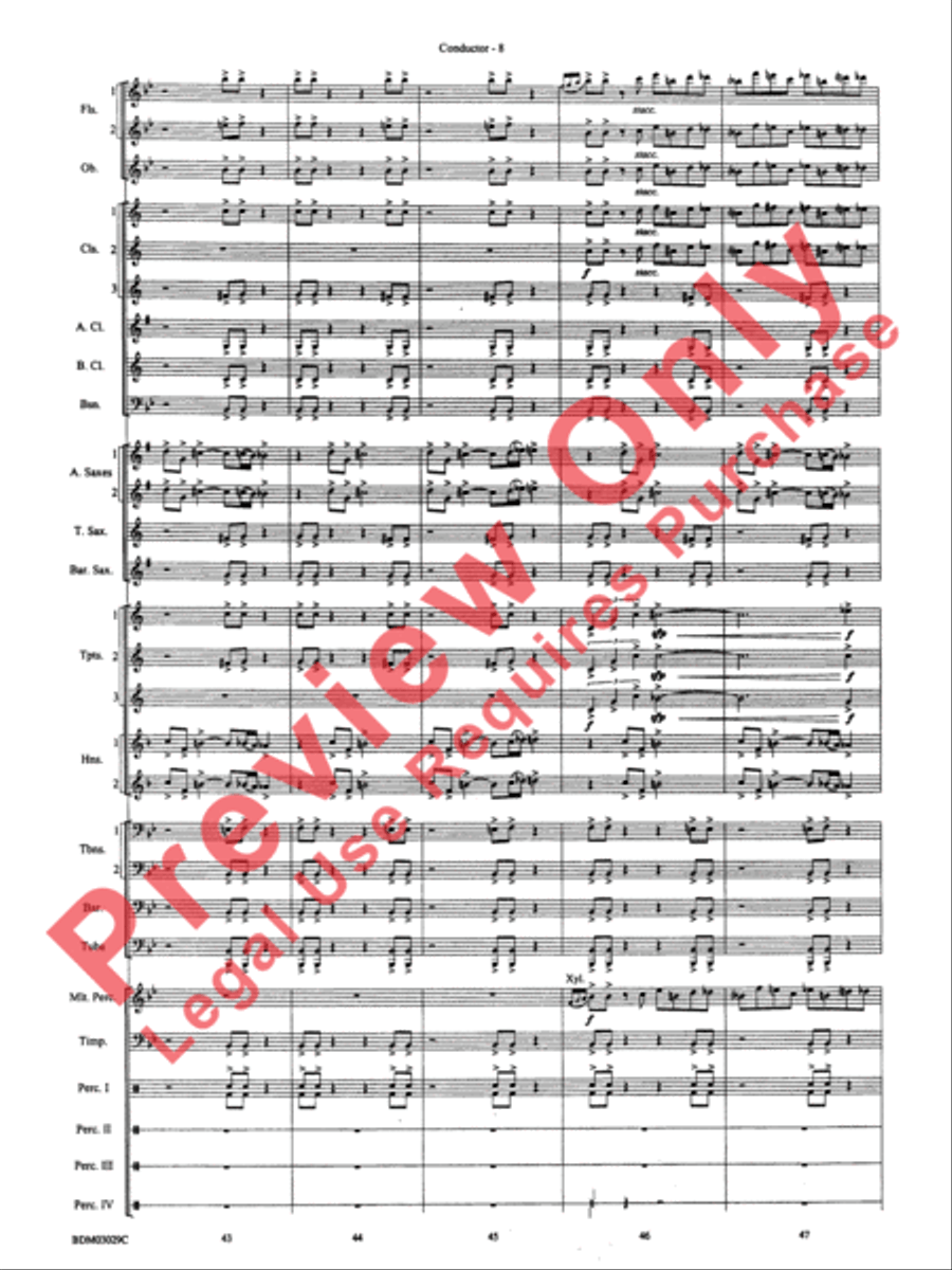 The Last Battle Concert Band scores gallery preview page 11