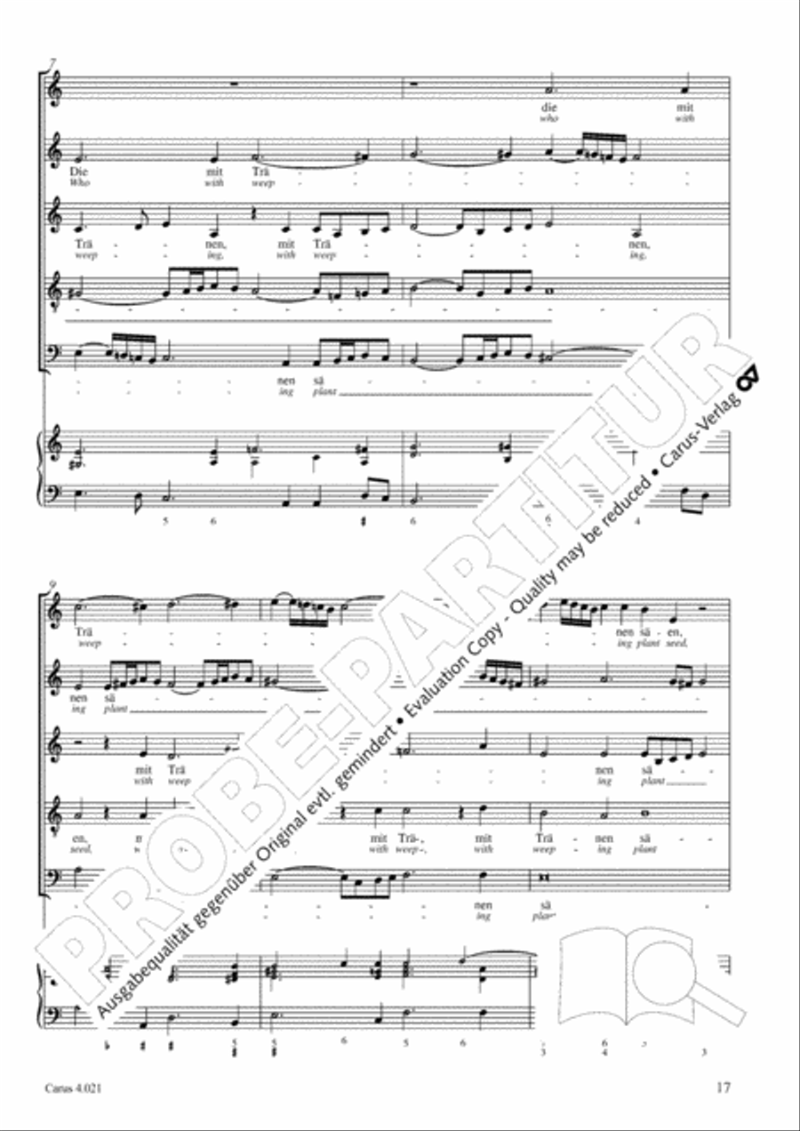 Schein: Israelsbrunnlein. Fontana d'Israel. Complete edition Choir scores gallery preview page 24