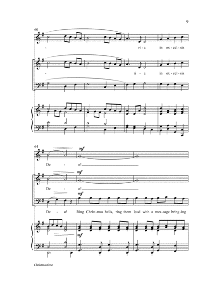 Christmastime Unison Choir scores gallery preview page 9
