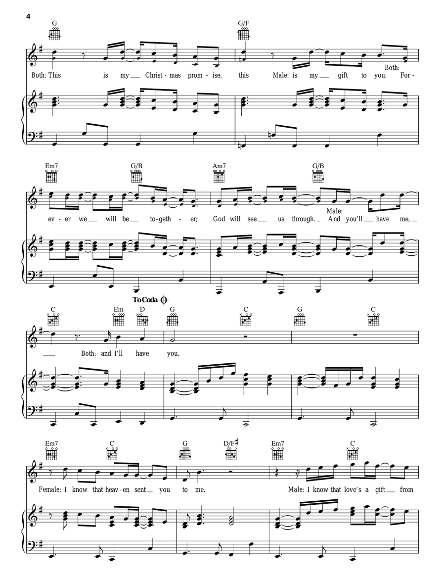 Christmas Blessing Acoustic Guitar scores gallery preview page 4