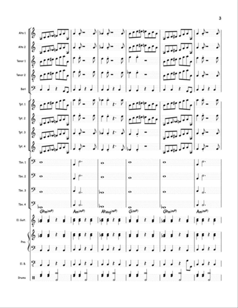 Acid Test Acid Test Jazz Ensemble scores gallery preview page 3