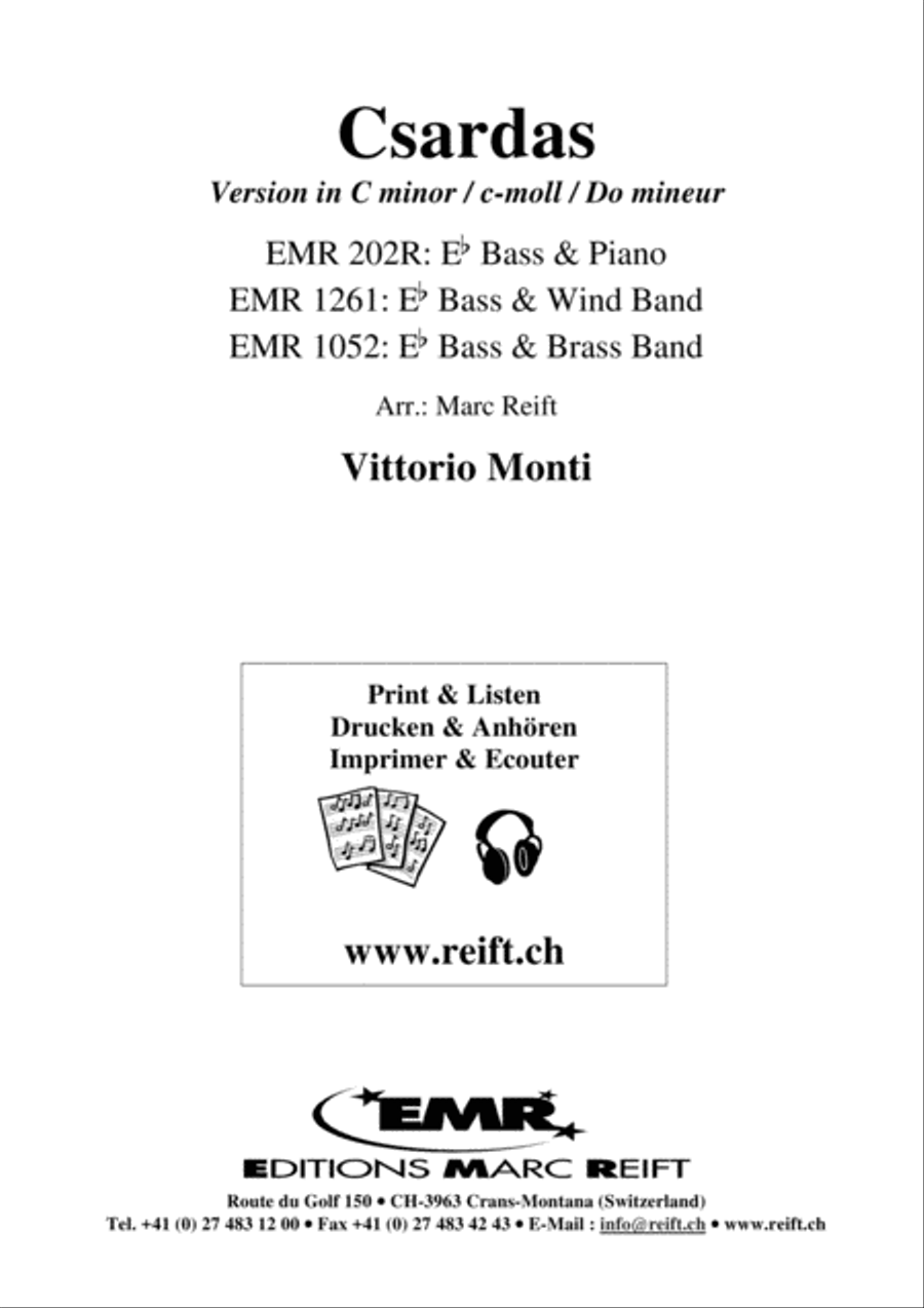 Csardas Csardas Voice Solo scores gallery preview page 2