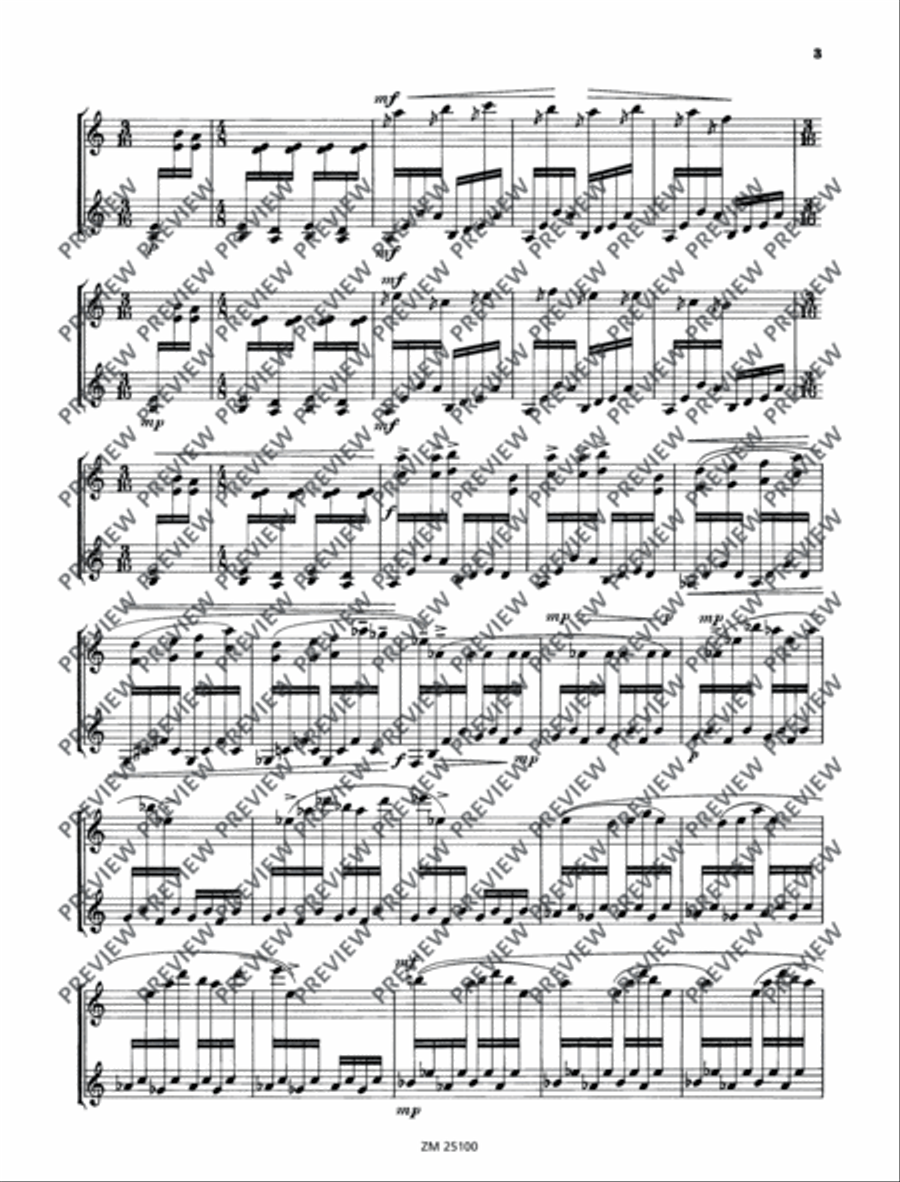 Dream of the Cherry Blossoms Marimba scores gallery preview page 4