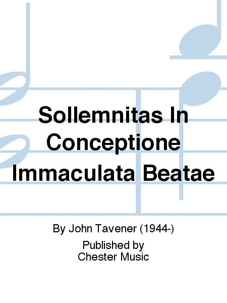 Sollemnitas In Conceptione Immaculata Beatae