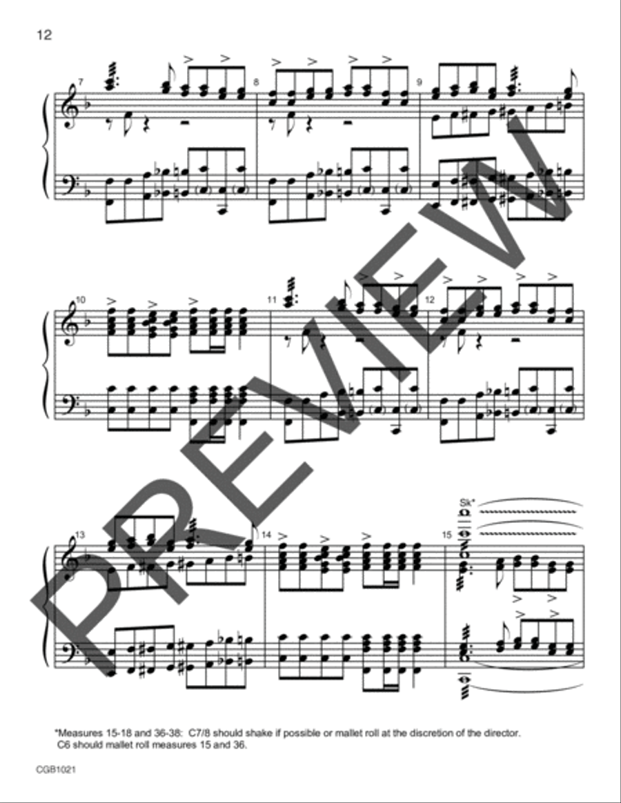 Strike the Harp and Join the Chorus Choir scores gallery preview page 6