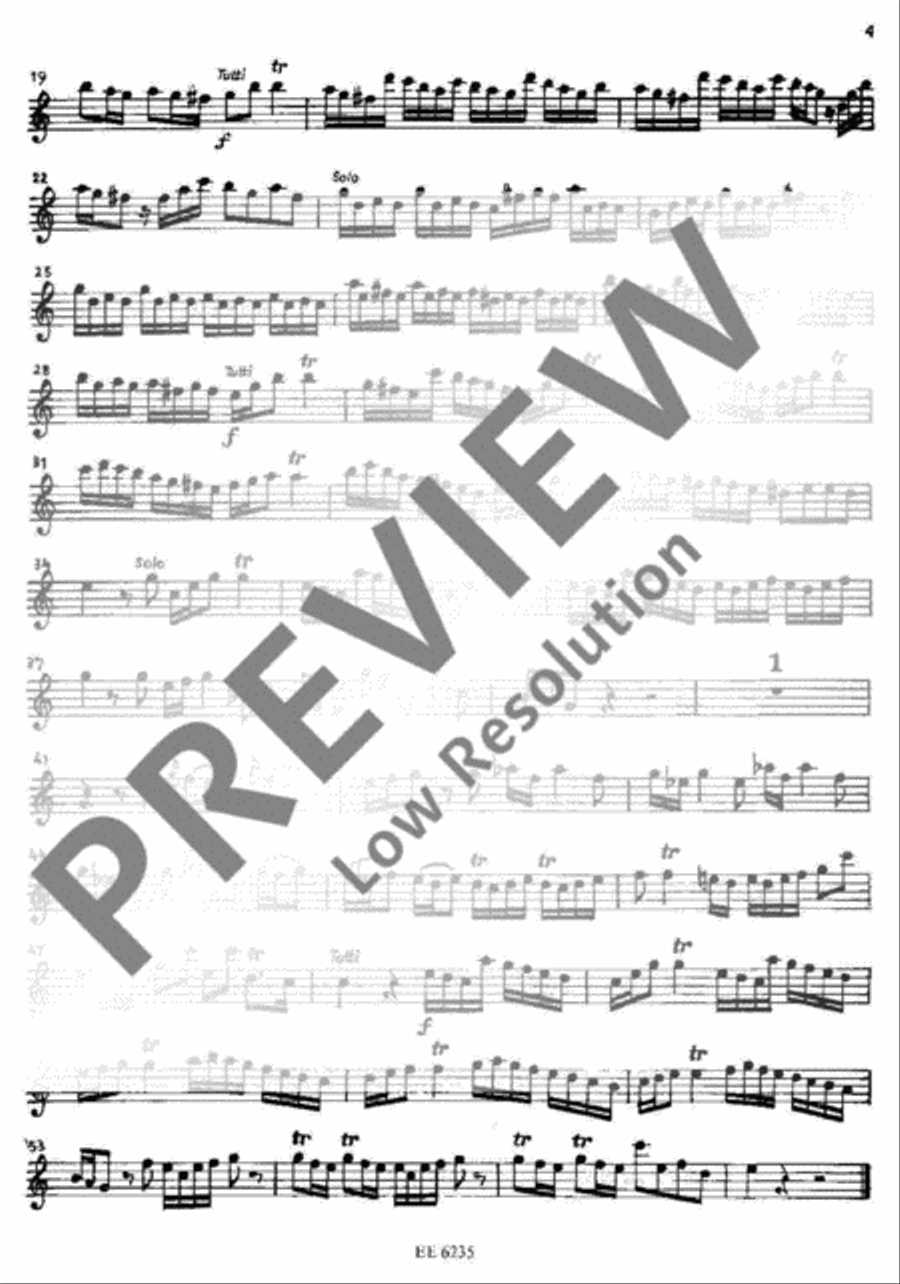 Concerto grosso C major Flute scores gallery preview page 5