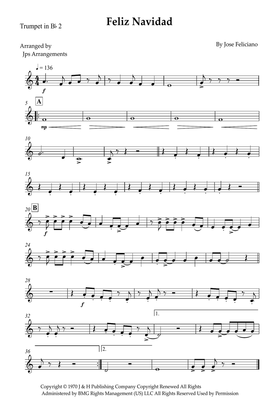 Feliz Navidad Feliz Navidad Brass Quartet scores gallery preview page 6