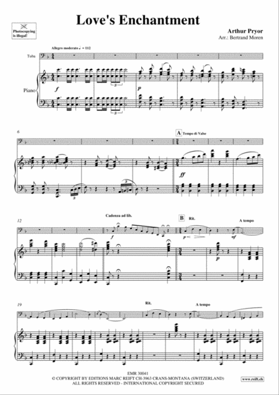 Love's Enchantment Tuba scores gallery preview page 3