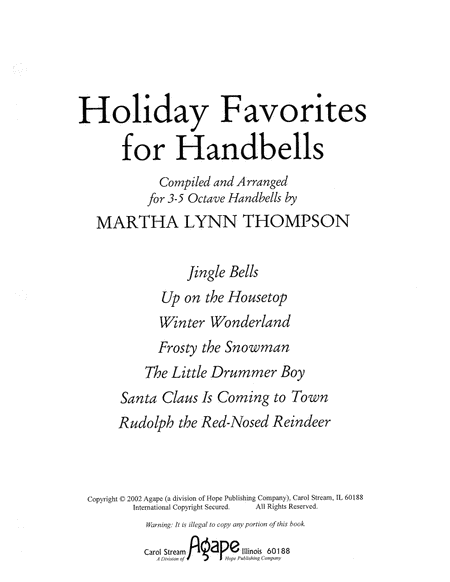 Holiday Favorites for Handbells image number null