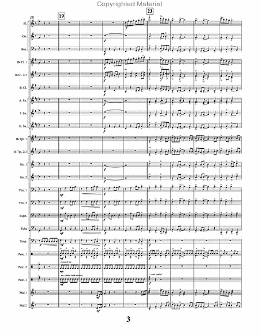 Dance Sinfonia Dance Sinfonia Concert Band scores gallery preview page 4