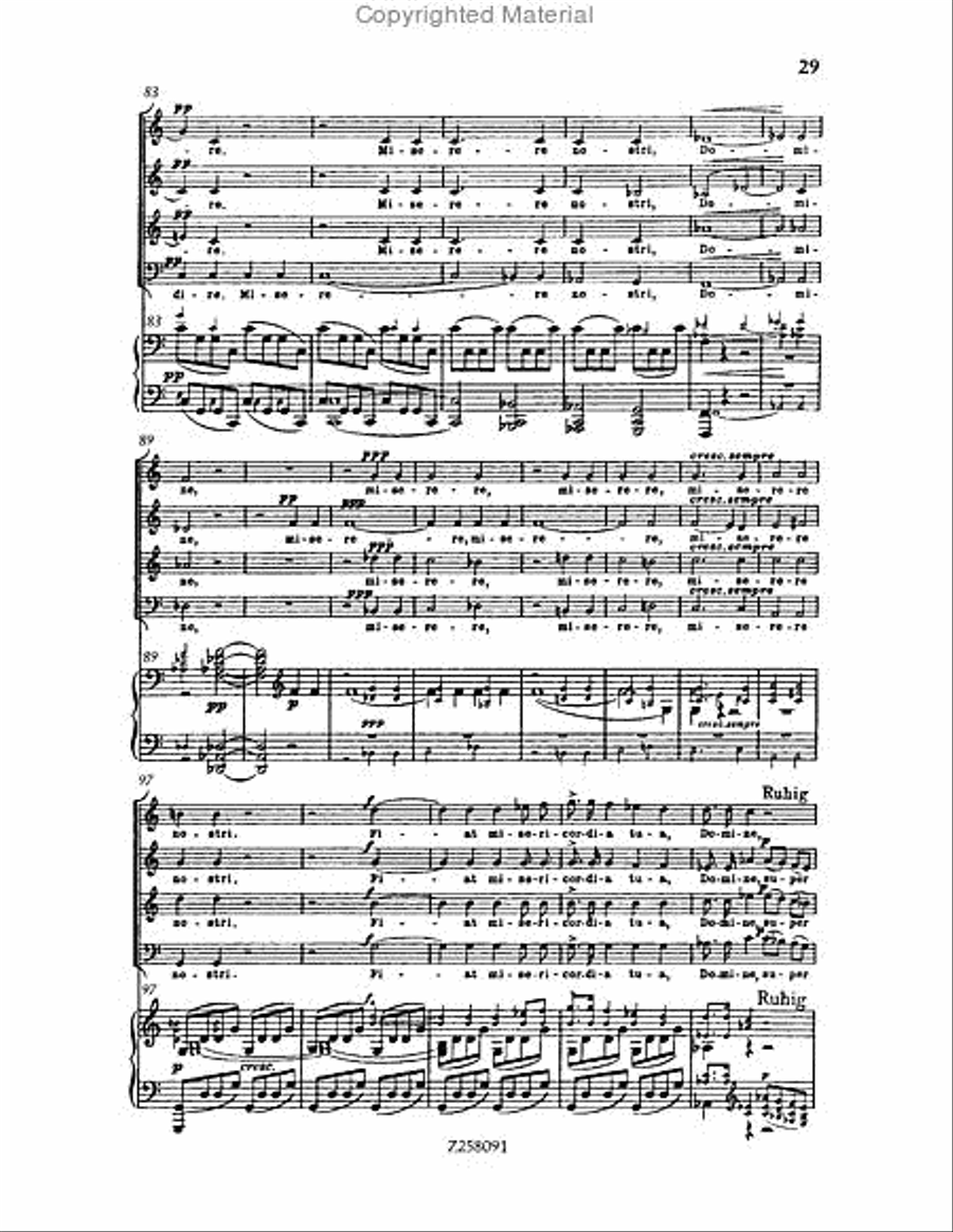 Te Deum, WAB 45 (1886 revision) Choir scores gallery preview page 29