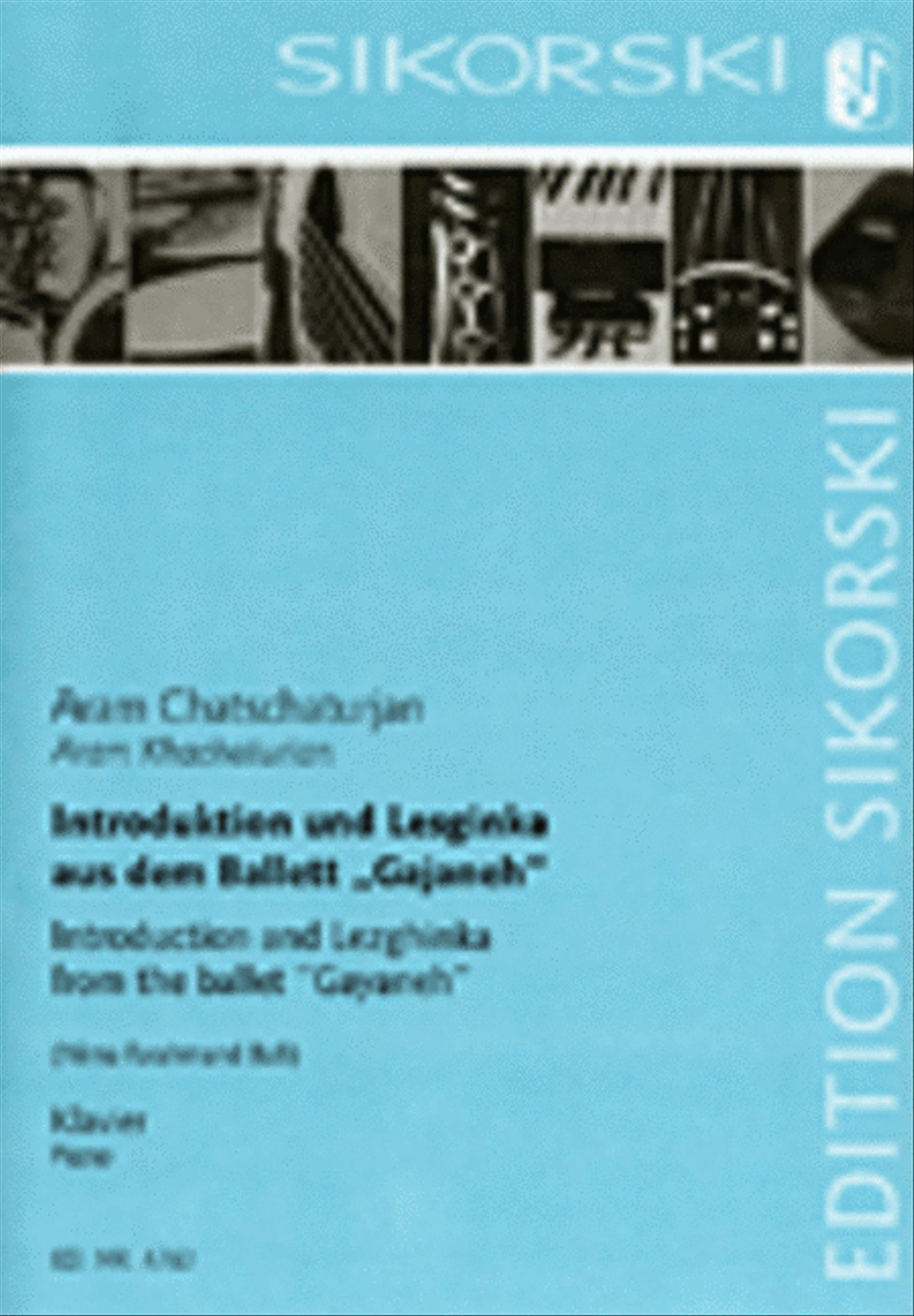Introduction and Lezhginka Piano Solo scores gallery preview page 1