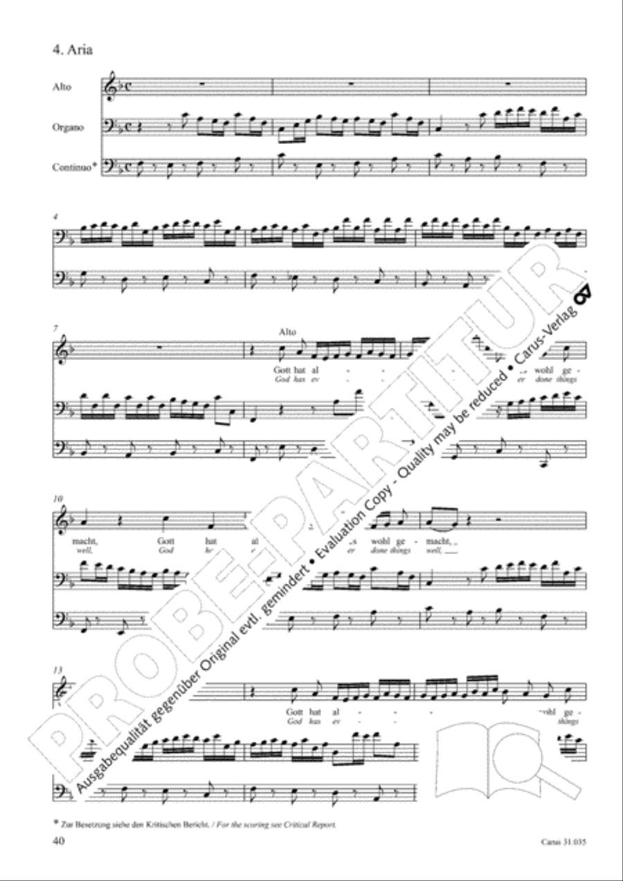 Soul and spirit are astounded (Geist und Seele wird verwirret) English Horn scores gallery preview page 41