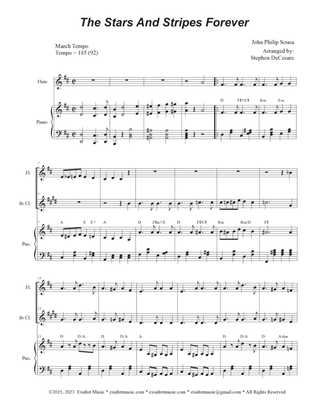The Stars and Stripes Forever (Duet for Flute and Bb-Clarinet)