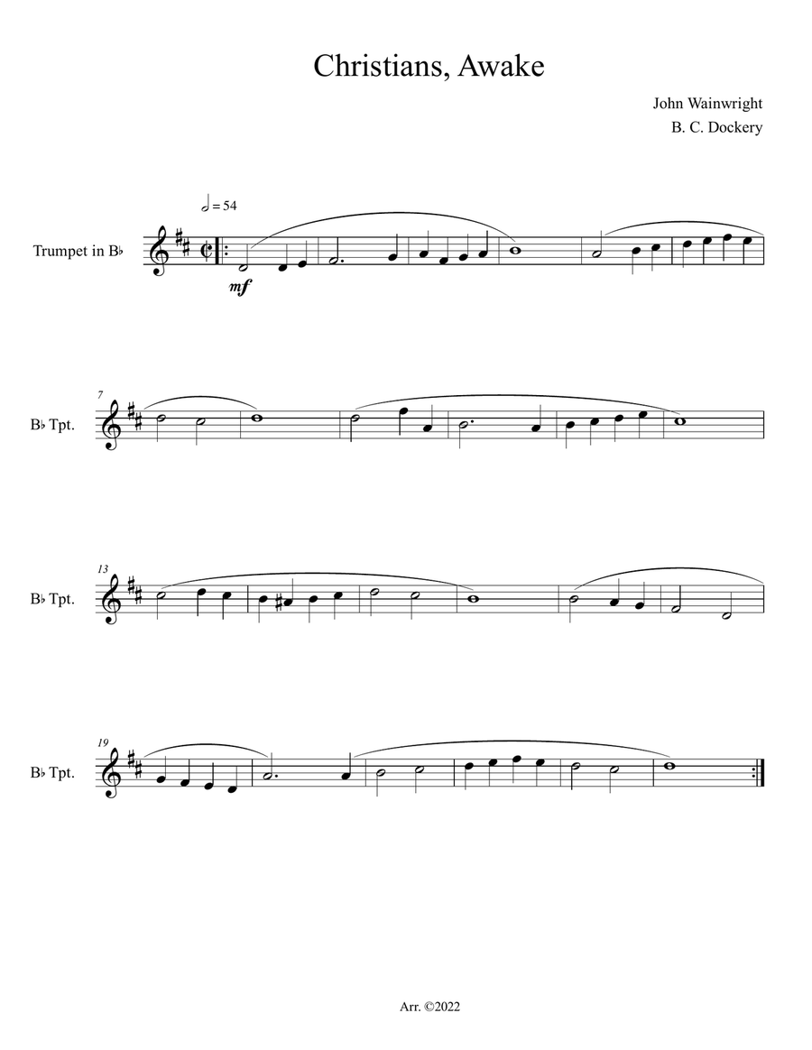 Christians Awake (Trumpet Solo)