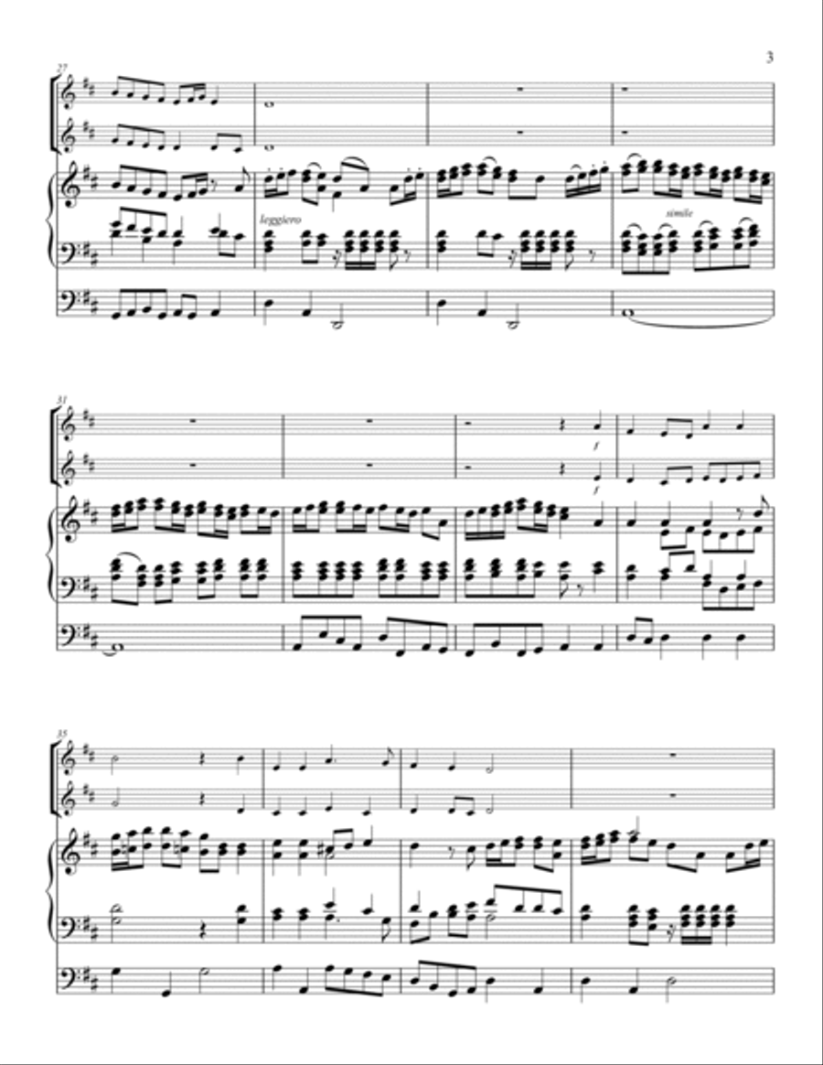 Awake, Thou Wintry Earth - Two Trumpets and Organ Trumpet Duet scores gallery preview page 4