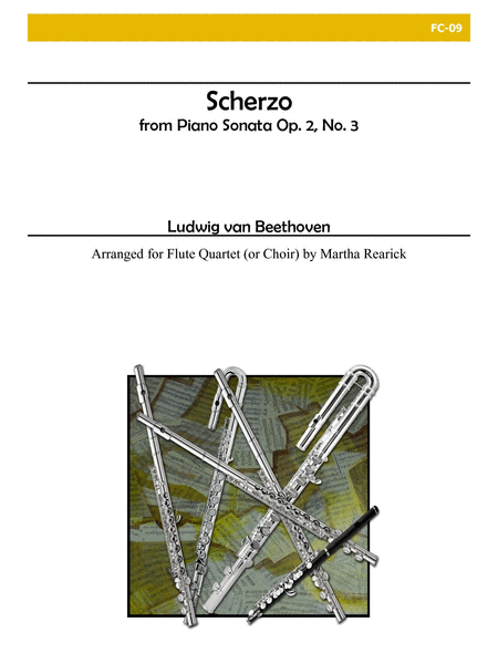 Scherzo from 'Piano Sonata', Opus 2, No. 3 for Flute Choir