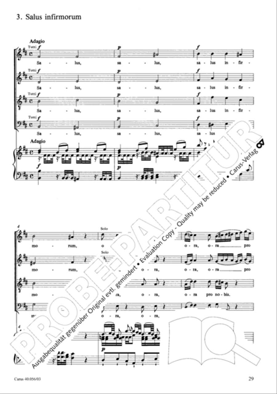 Litaniae Lauretanae B.M.V. in D 4-Part scores gallery preview page 30