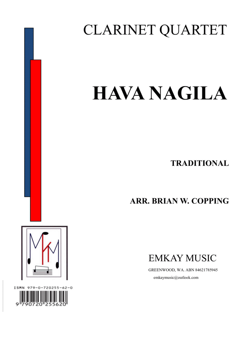 HAVA NAGILA – CLARINET QUARTET image number null