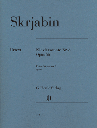 Book cover for Sonata for Piano Op. 66, No. 8