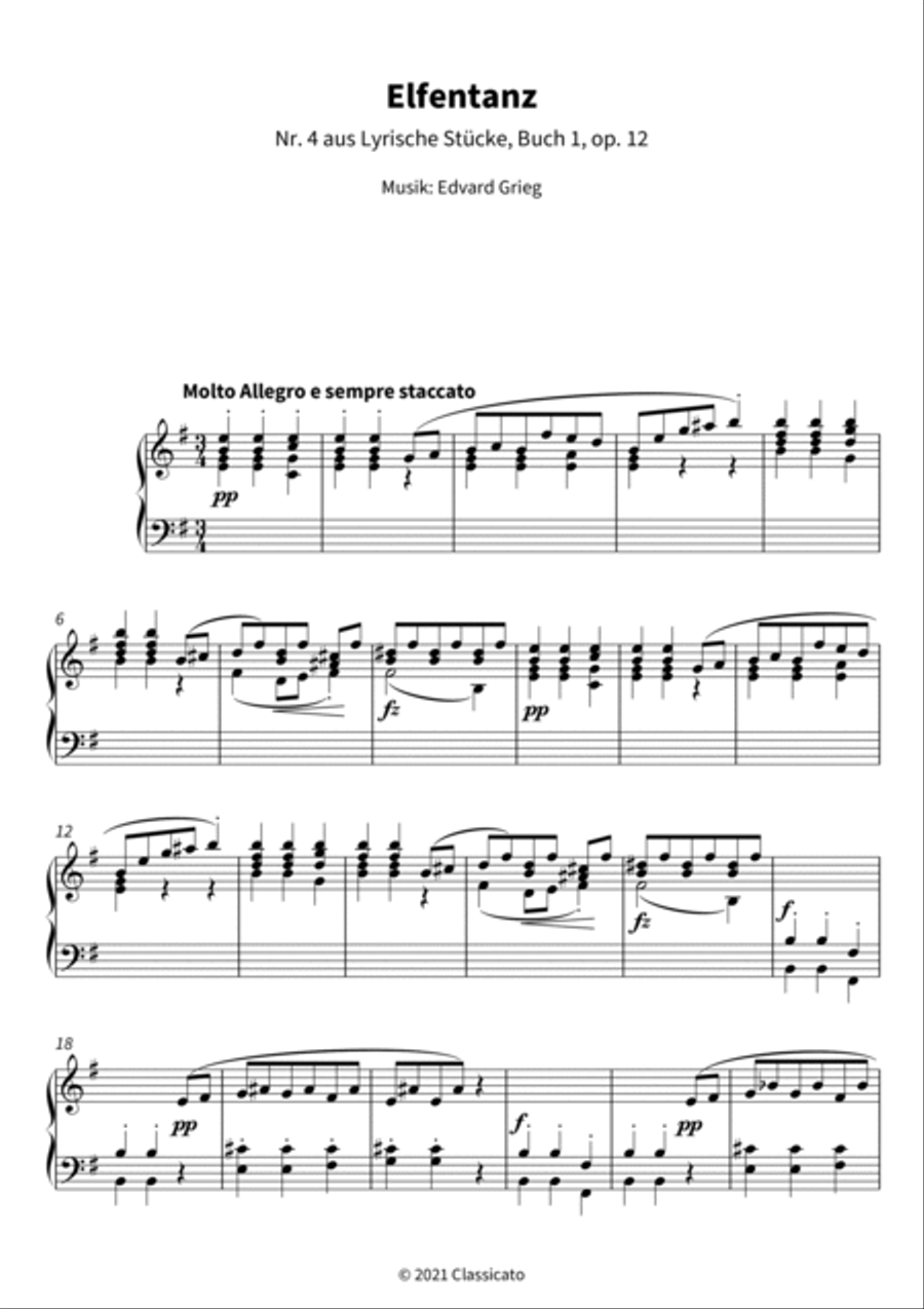 Elfentanz Piano scores gallery preview page 3