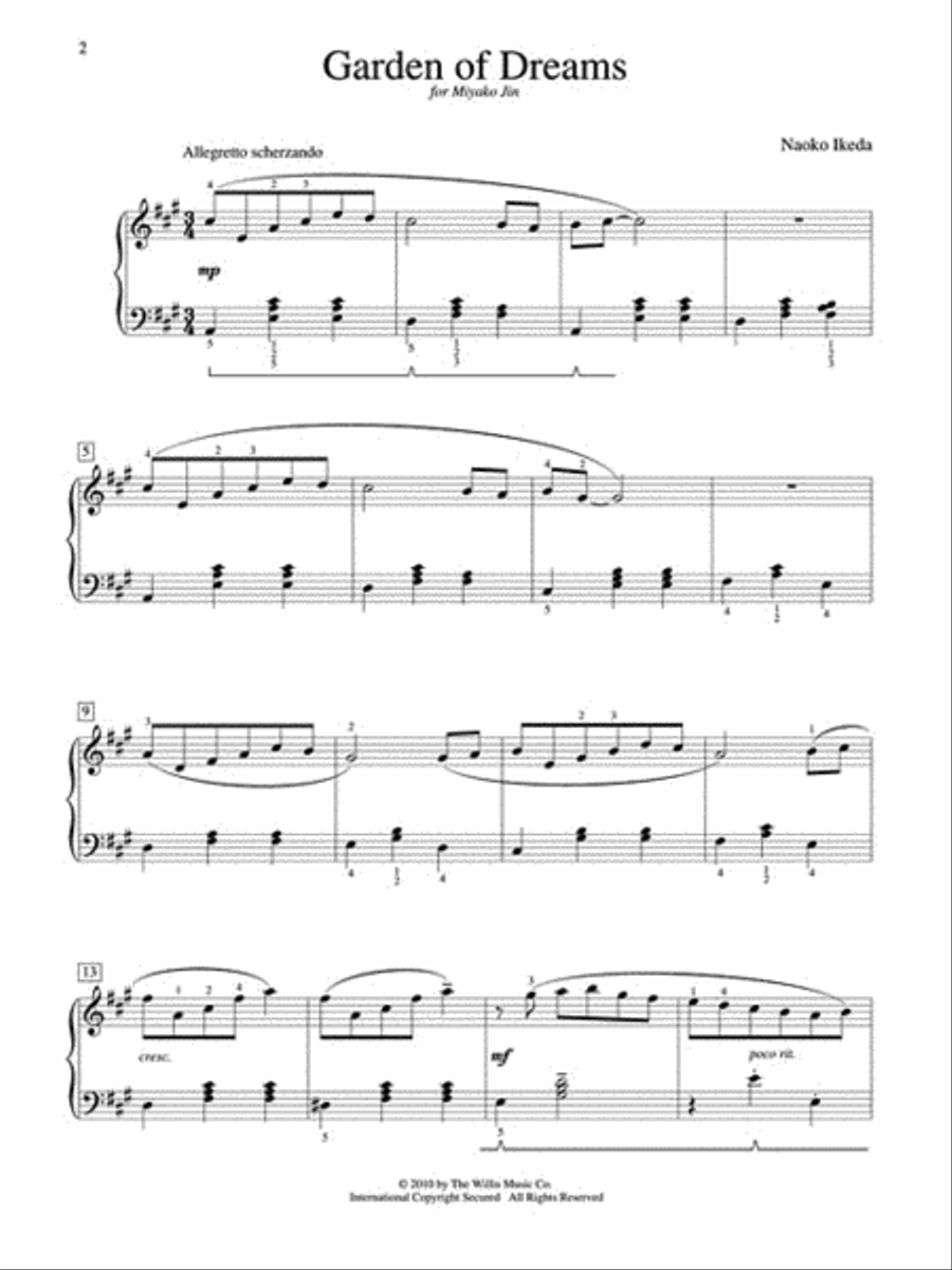 Garden of Dreams Piano scores gallery preview page 2