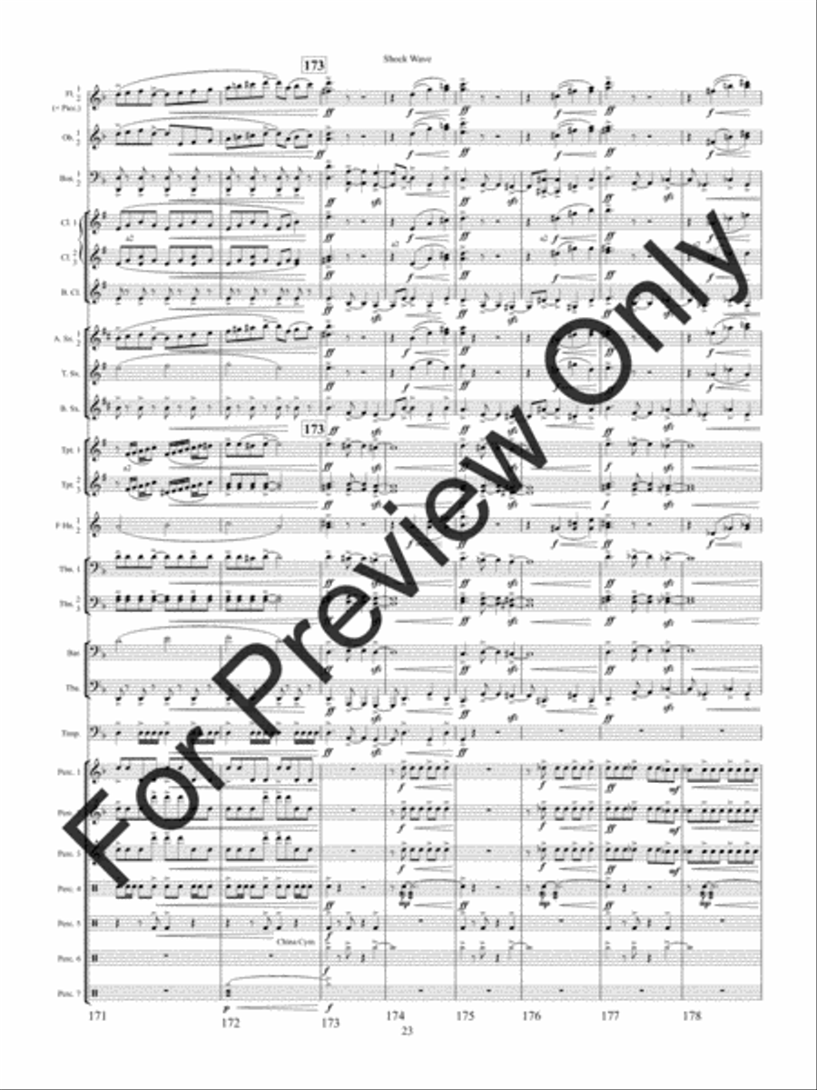 Shock Wave Concert Band scores gallery preview page 26