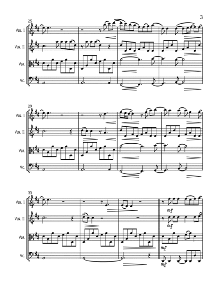 Anyone String Quartet scores gallery preview page 3