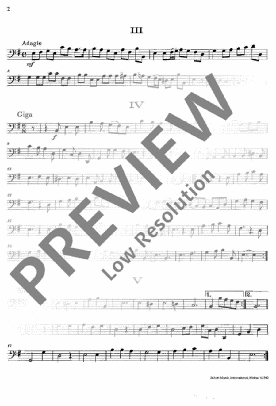 Trio Sonata E minor Alto Recorder scores gallery preview page 15