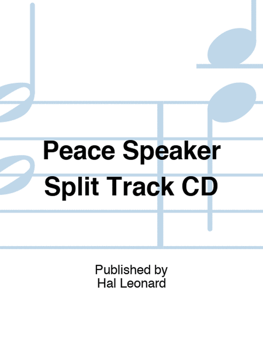 Peace Speaker Split Track CD