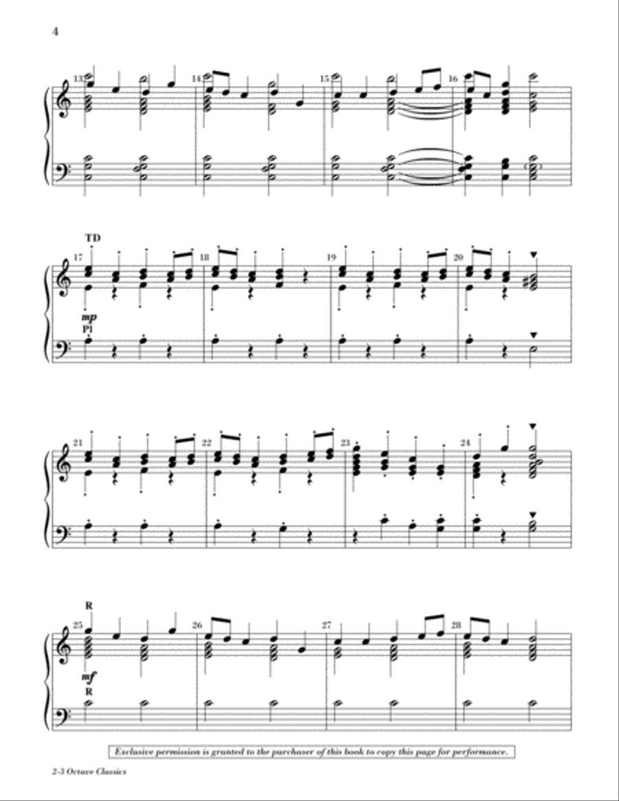 2-3 Octave Classics (Reproducible)-Digital Download 3-Octaves scores gallery preview page 6