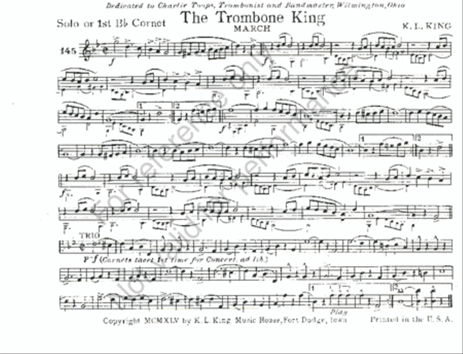 The Trombone King Trombone scores gallery preview page 2